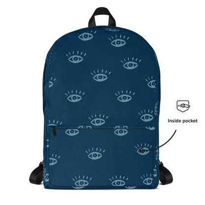 Midnight Navy All-Seeing Eye Backpack