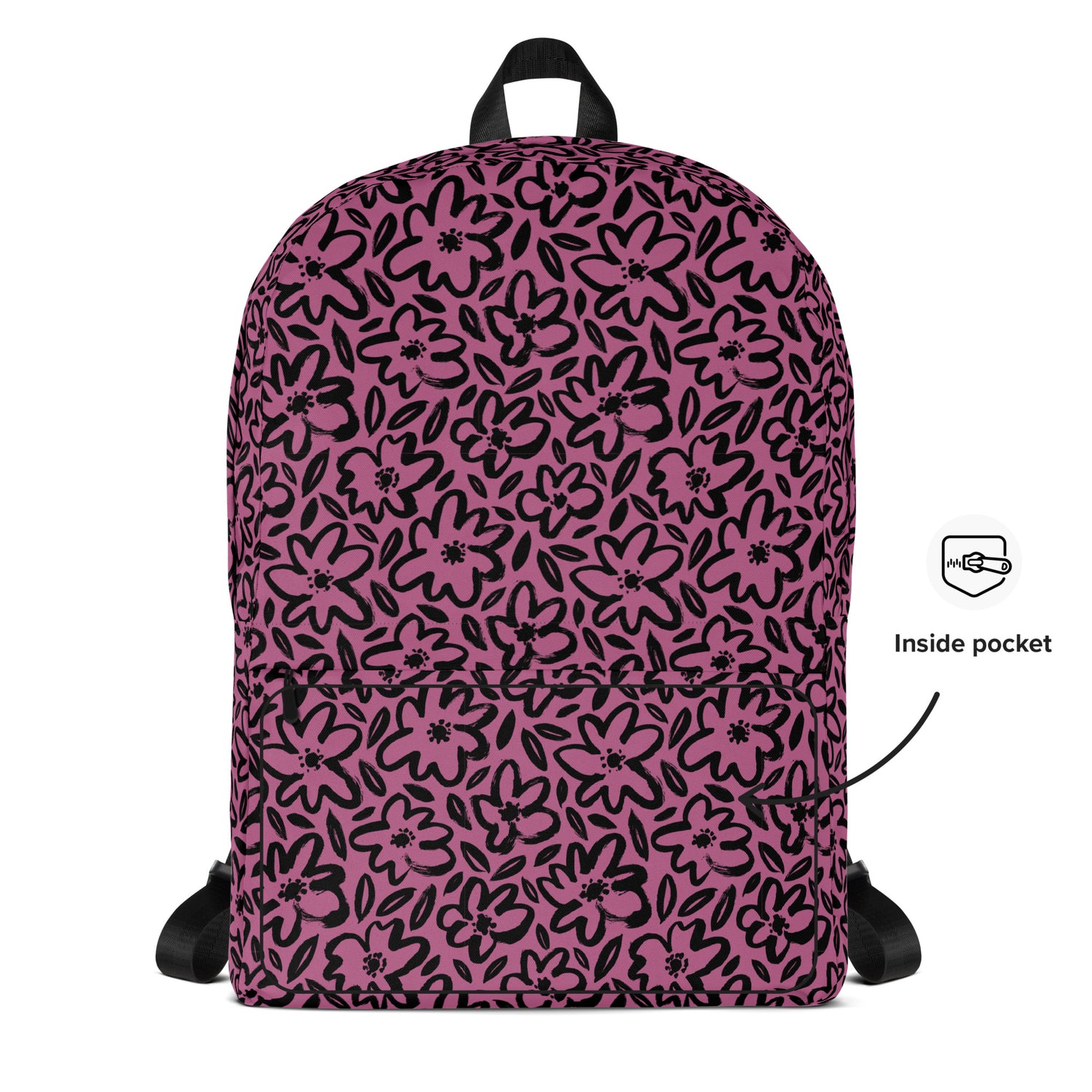 Pink Floral Doodle Backpack