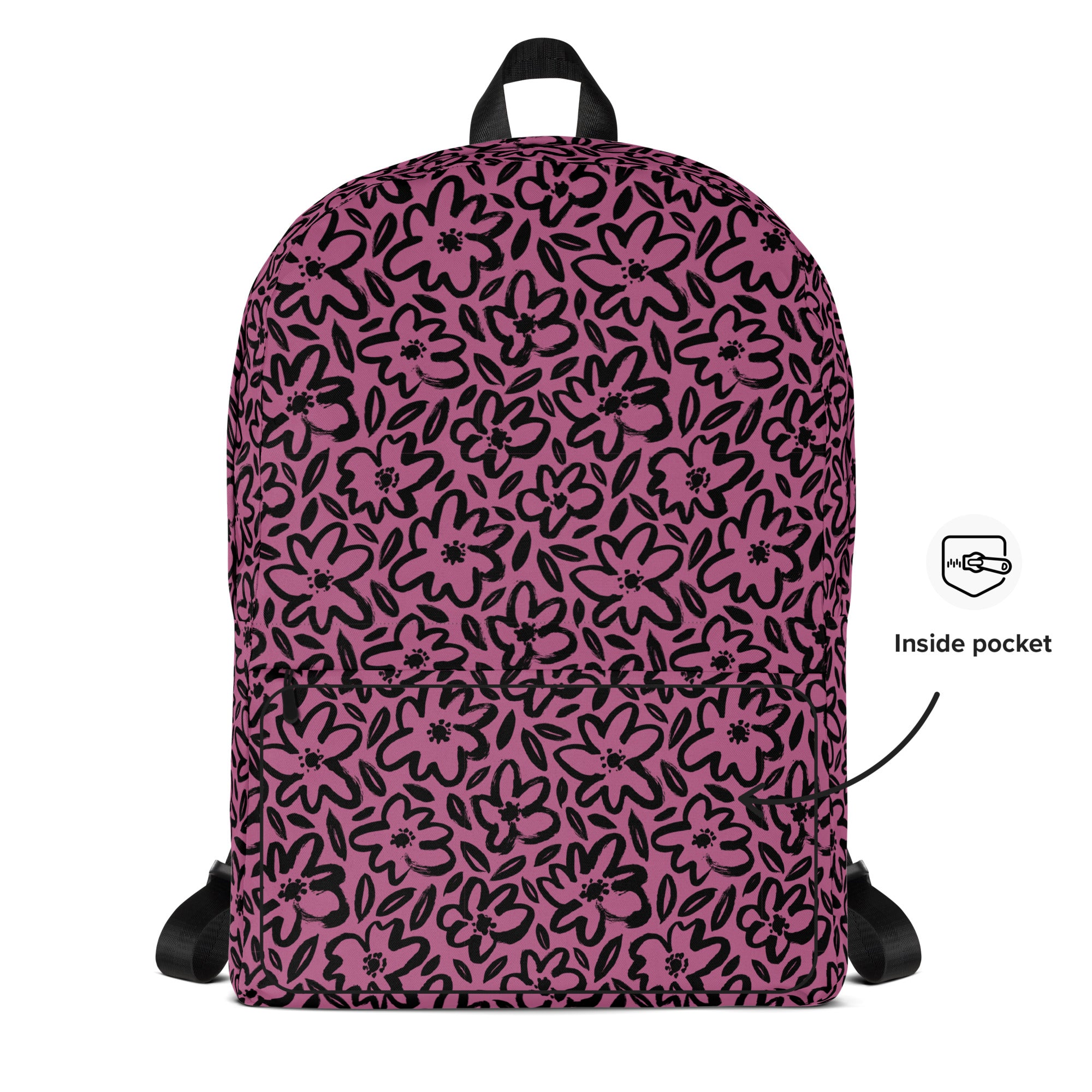 Pink Floral Doodle Backpack