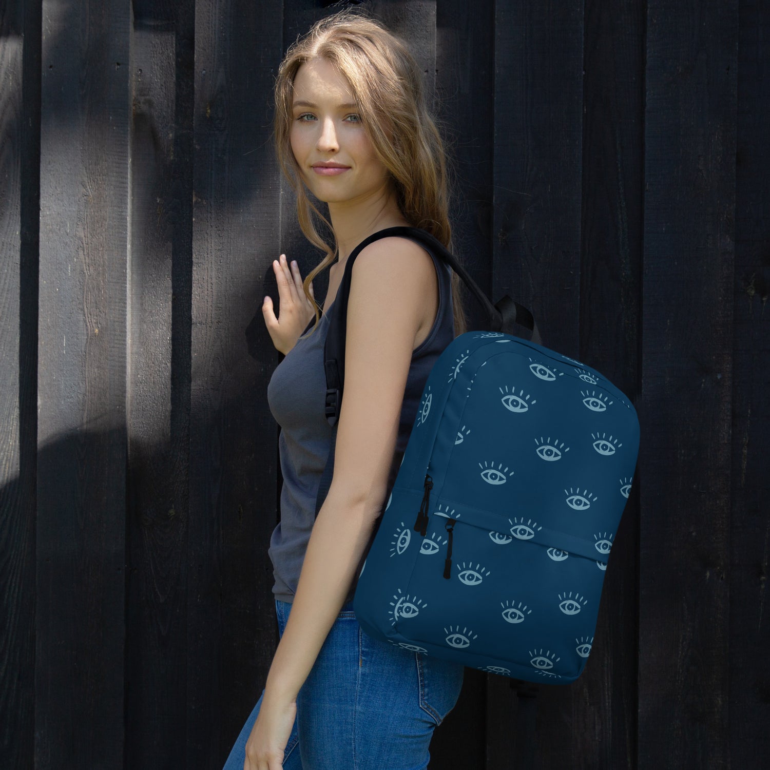 Midnight Navy All-Seeing Eye Backpack