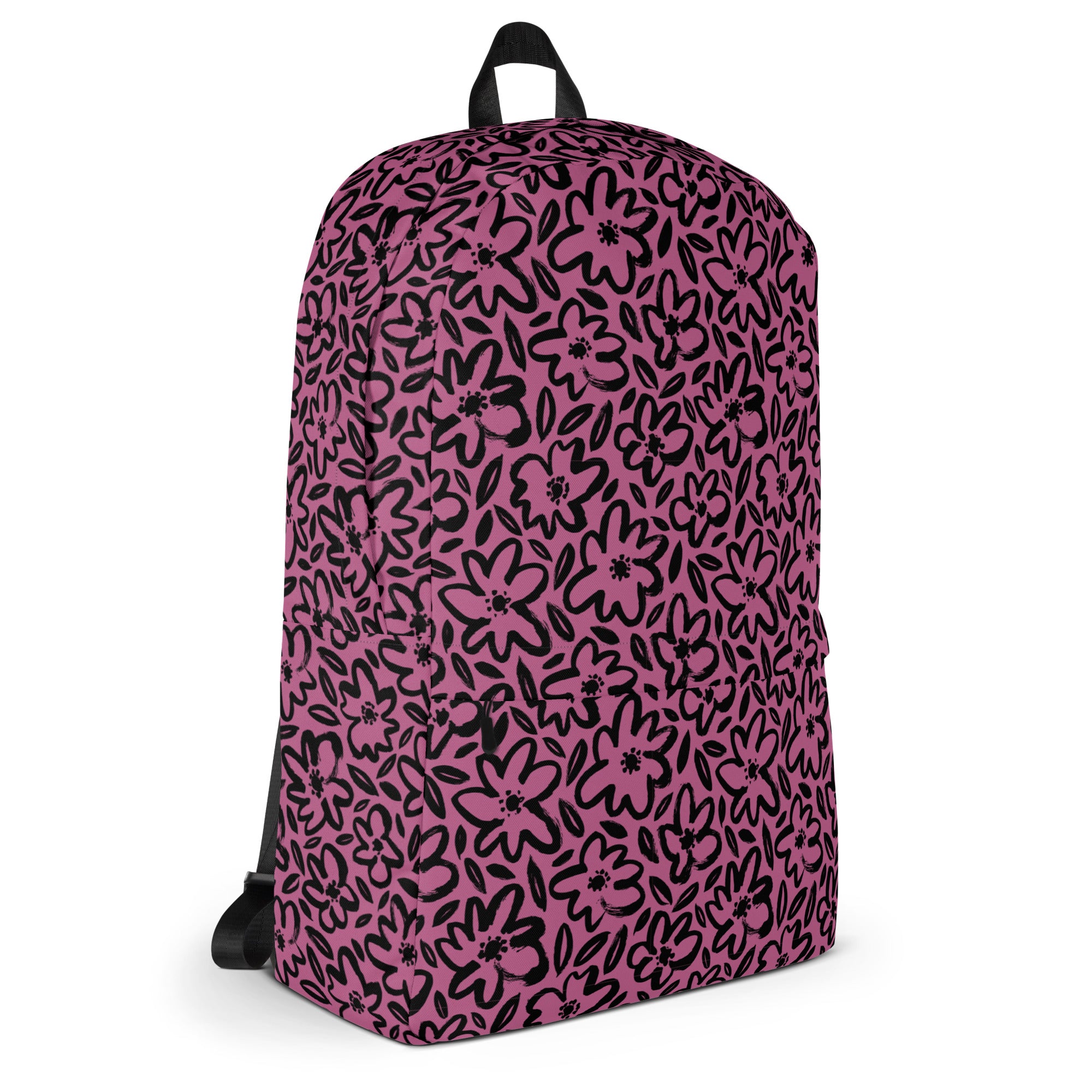 Pink Floral Doodle Backpack
