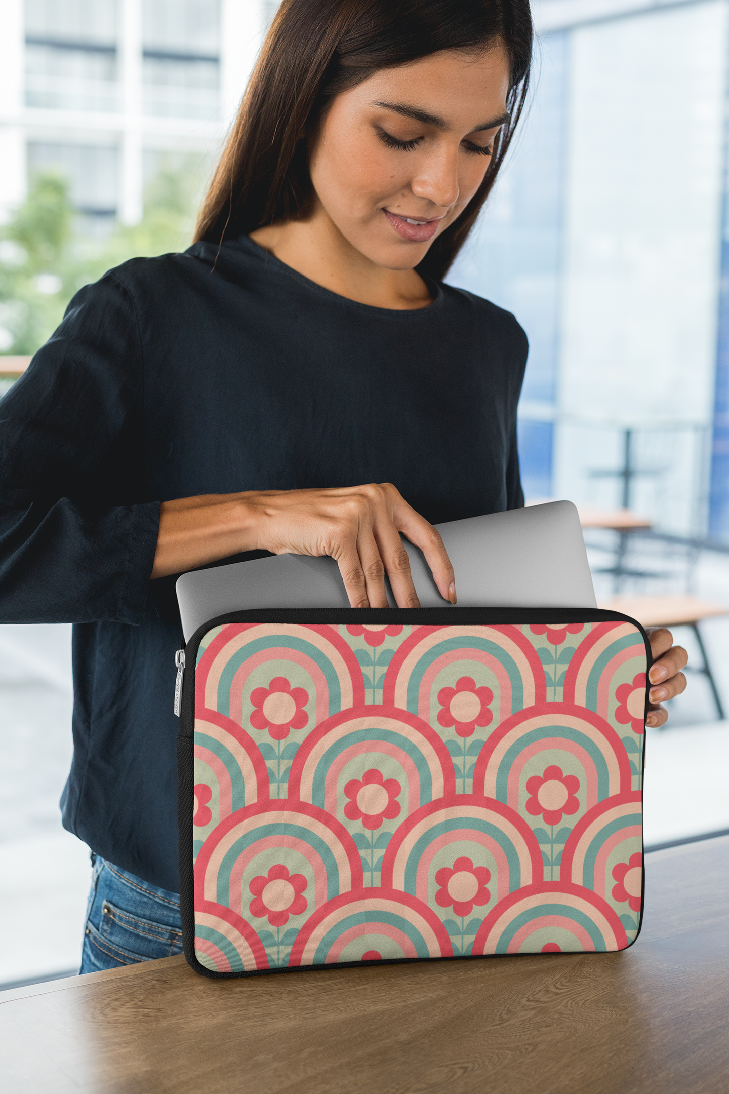 Retro Bloom Laptop Sleeve