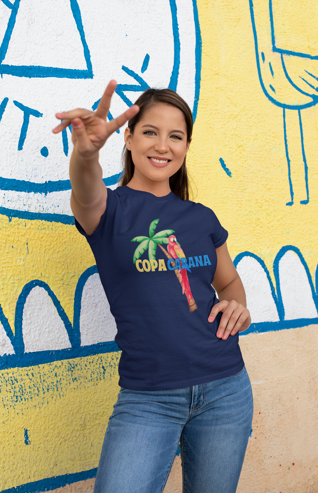 Copacabana Parrot Graphic Tee
