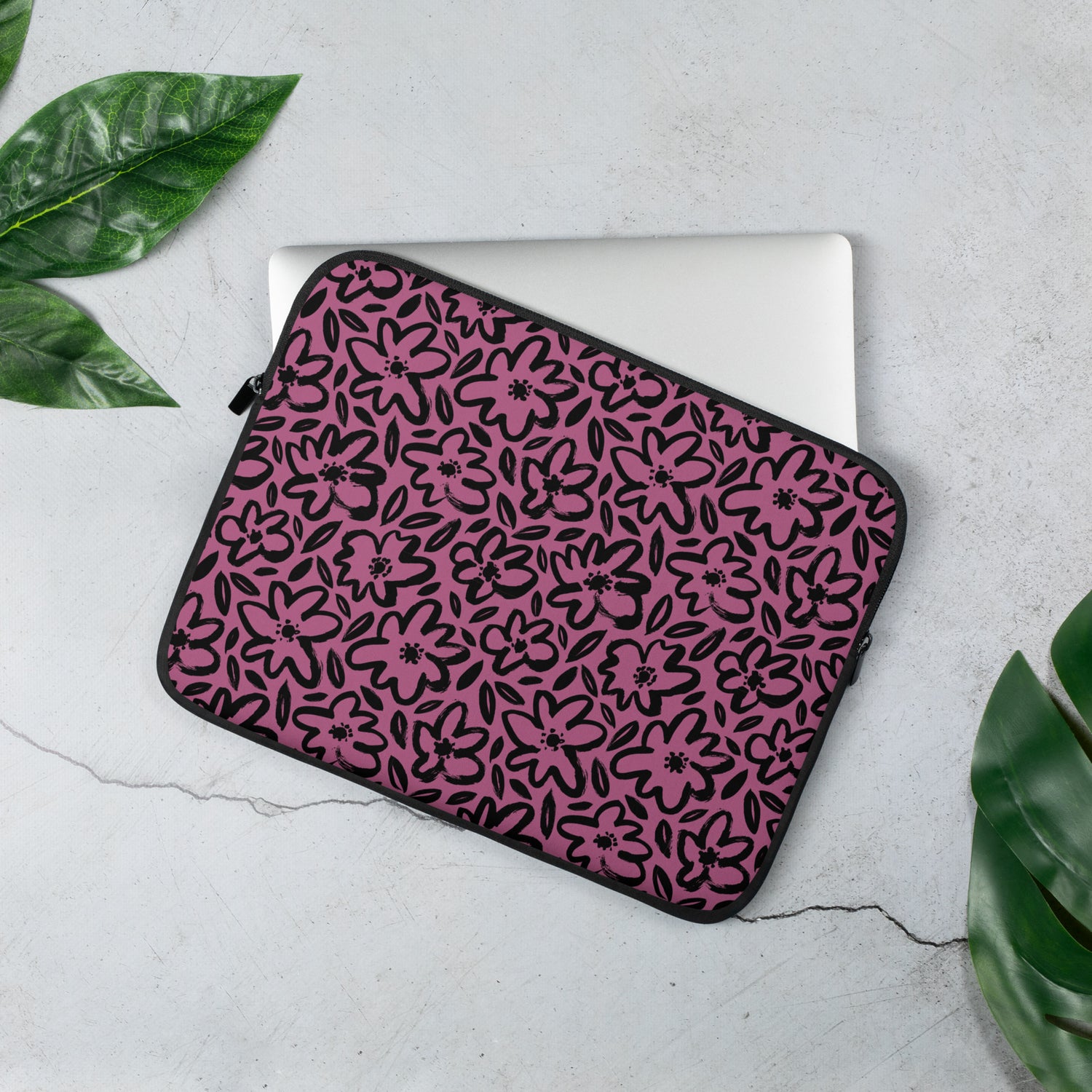 Pink Petal Pop Laptop Sleeve