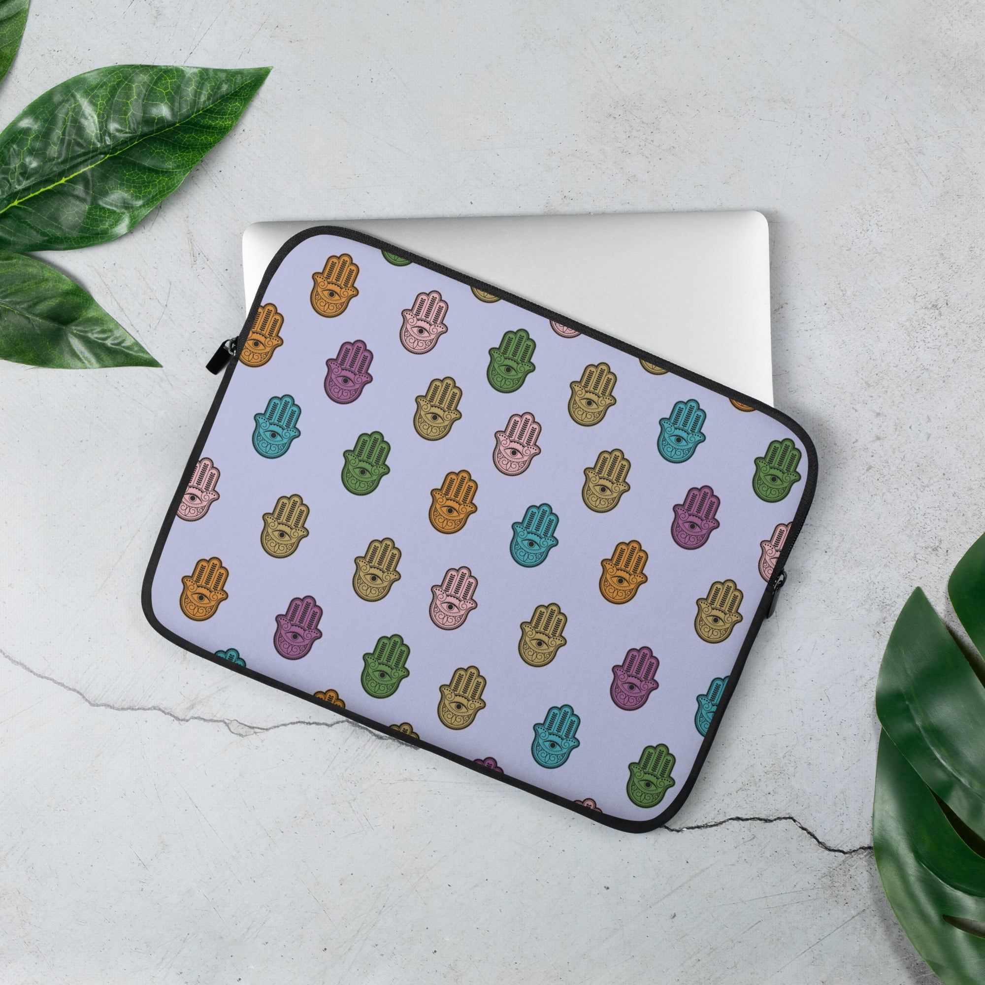 Colorful Hamsa Laptop Sleeve