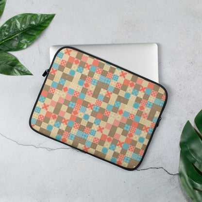 Patchwork Charm Laptop Sleeve