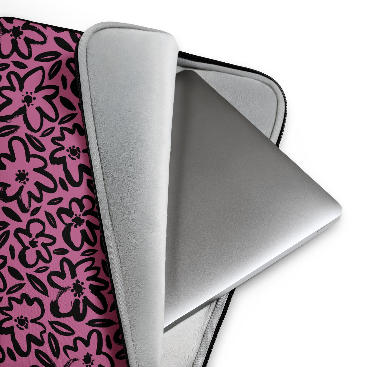 Pink Petal Pop Laptop Sleeve