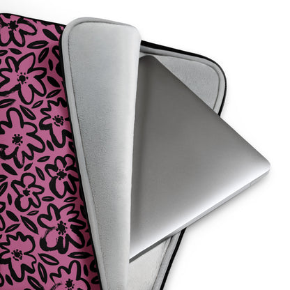 Pink Petal Pop Laptop Sleeve