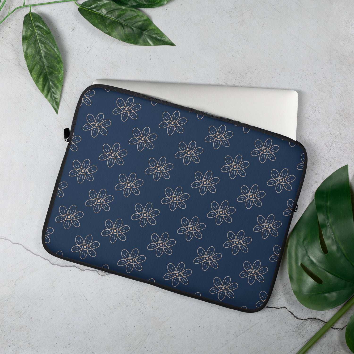 Midnight Mystic Bloom Laptop Sleeve