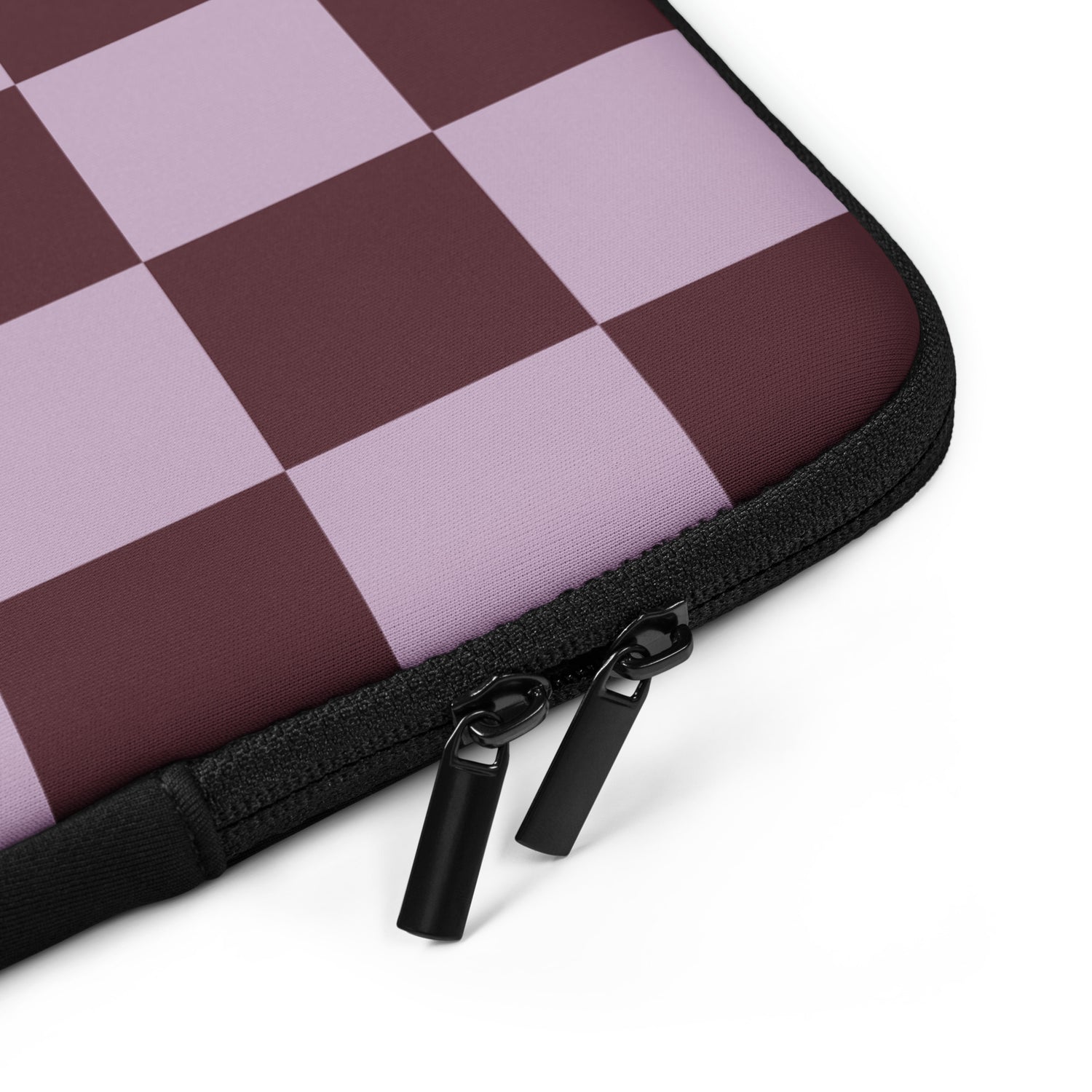 Mauve Checkered Laptop Sleeve