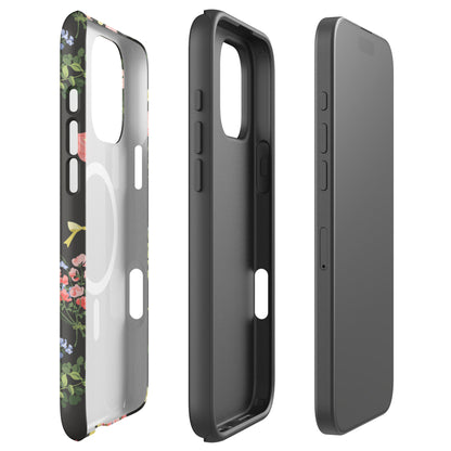 Dark Floral Bouquet MagSafe Tough Case for iPhone