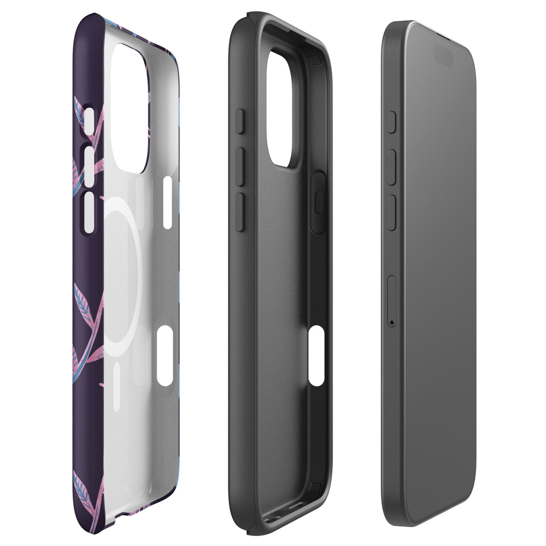 Purple Bellflower MagSafe Tough Case for iPhone