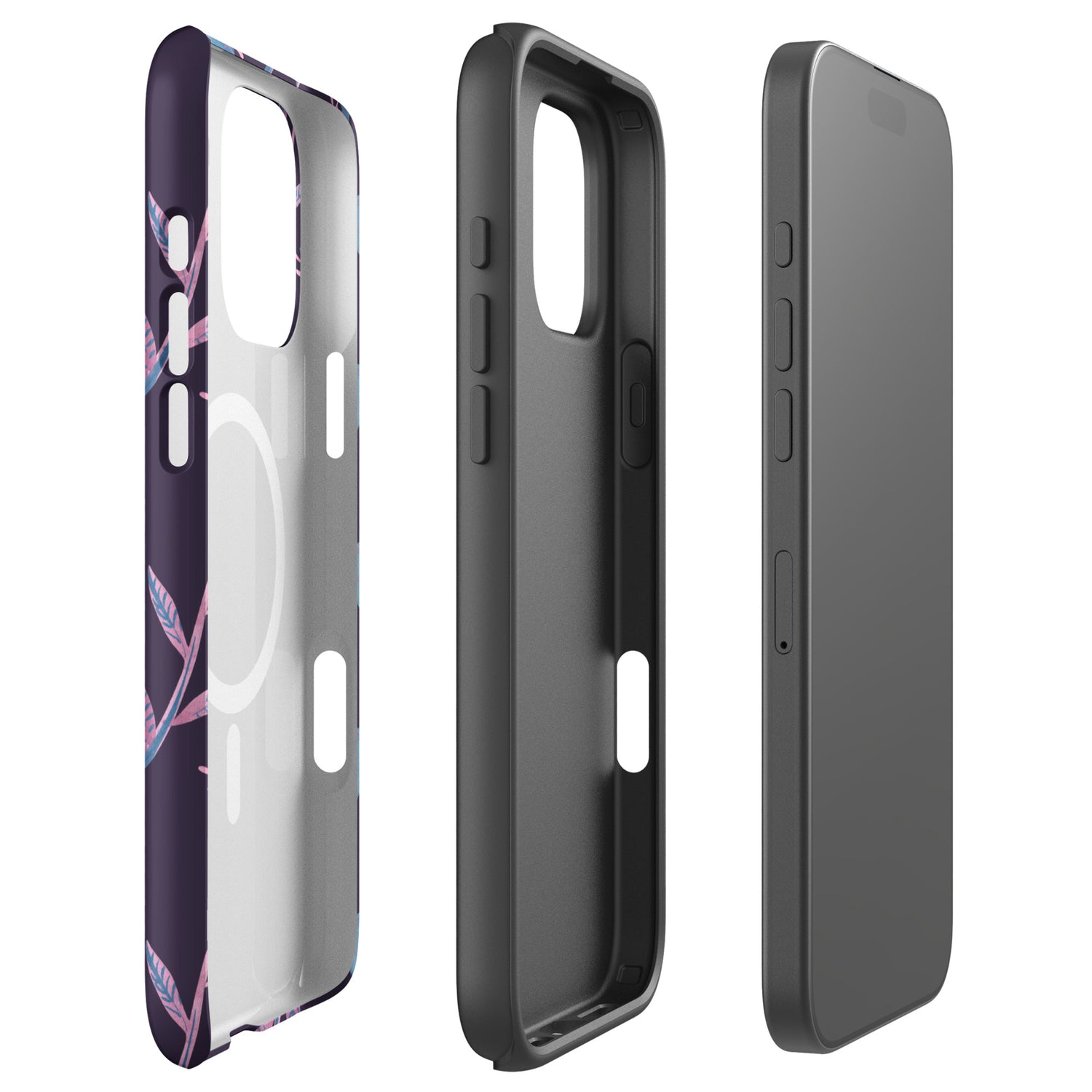 Purple Bellflower MagSafe Tough Case for iPhone