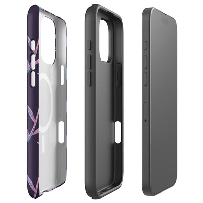 Purple Bellflower MagSafe Tough Case for iPhone
