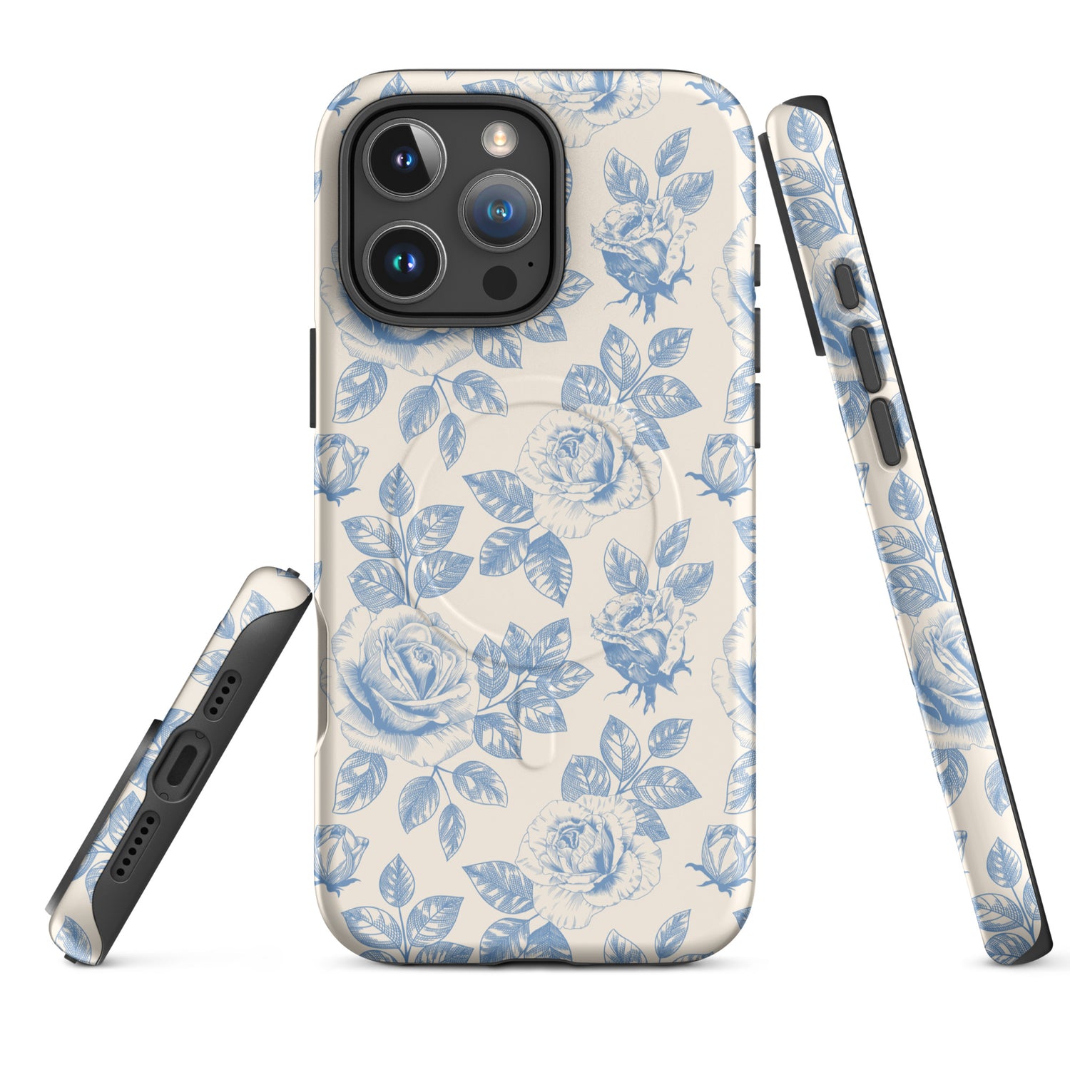 Blue Rose Garden MagSafe Tough Case for iPhone