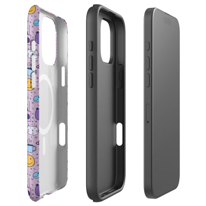 Kawaii Pastel Doodle MagSafe tough case for iPhone