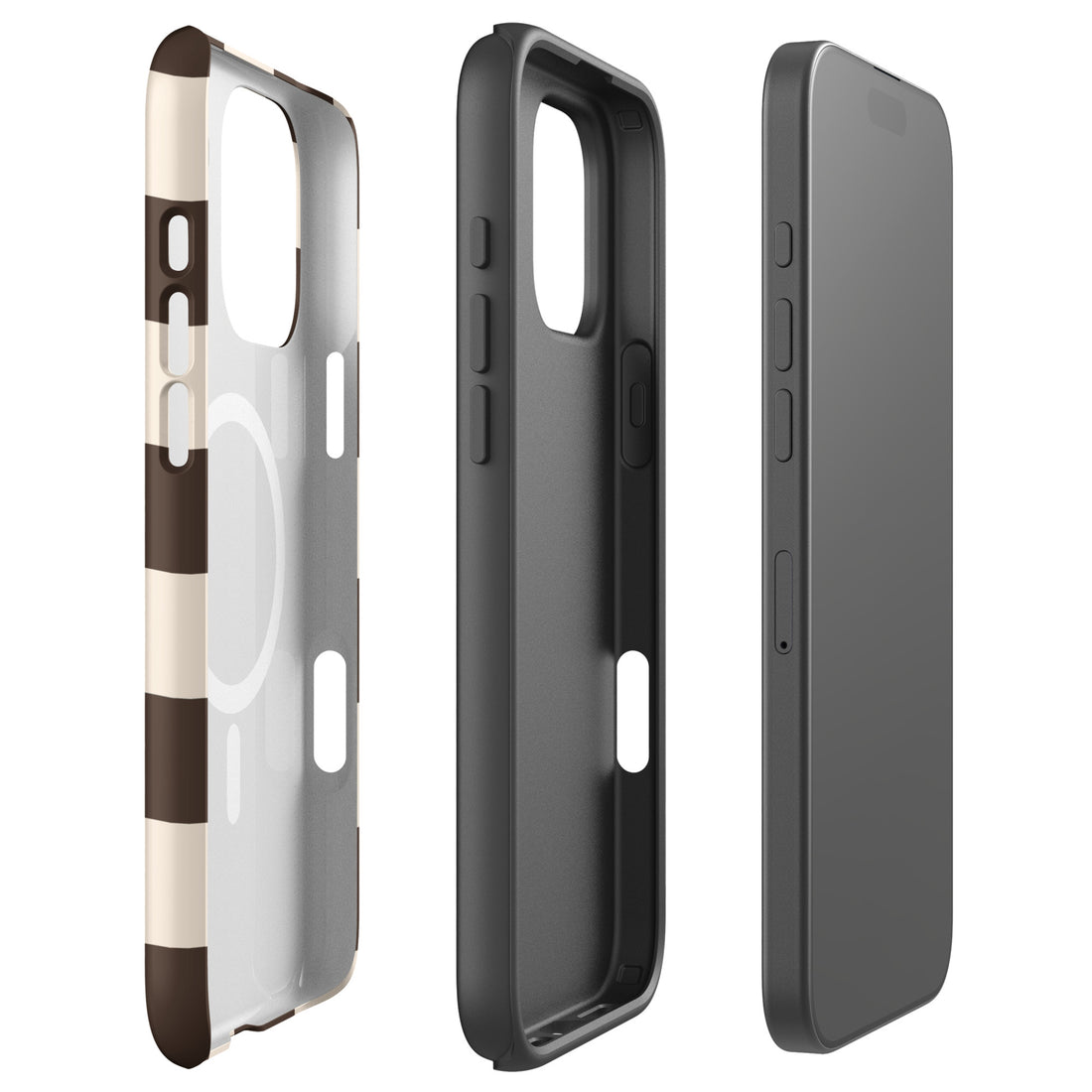 Brown Checkerboard MagSafe Tough Case for iPhone