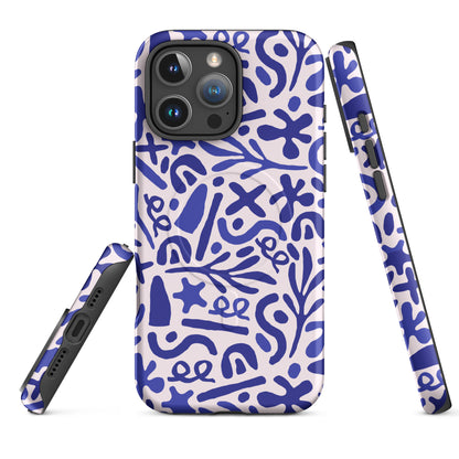 Abstract Indigo Splash MagSafe Tough Case for iPhone