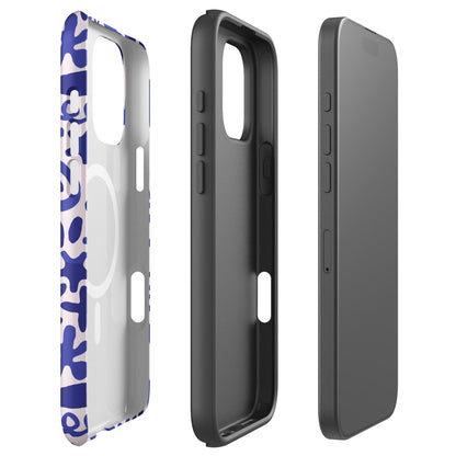 Abstract Indigo Splash MagSafe Tough Case for iPhone