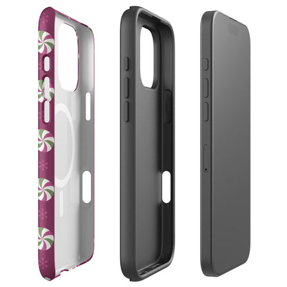 Berry Peppermint MagSafe Tough Case for iPhone