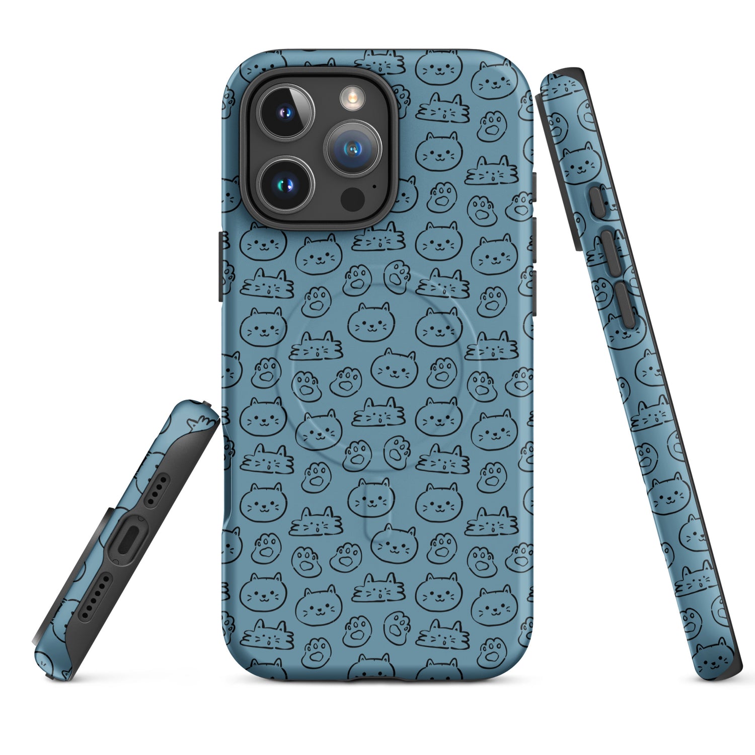 Blue Cat Parade MagSafe Tough Case for iPhone