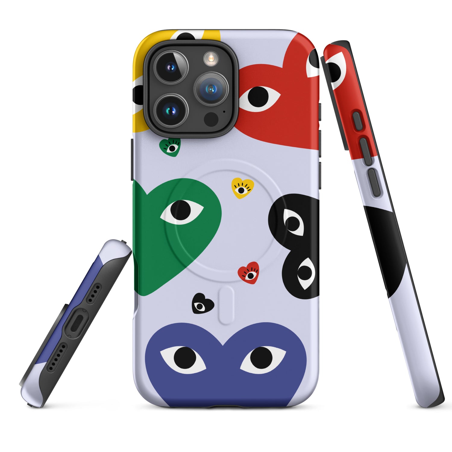 Colorful Hearts MagSafe Tough Case for iPhone