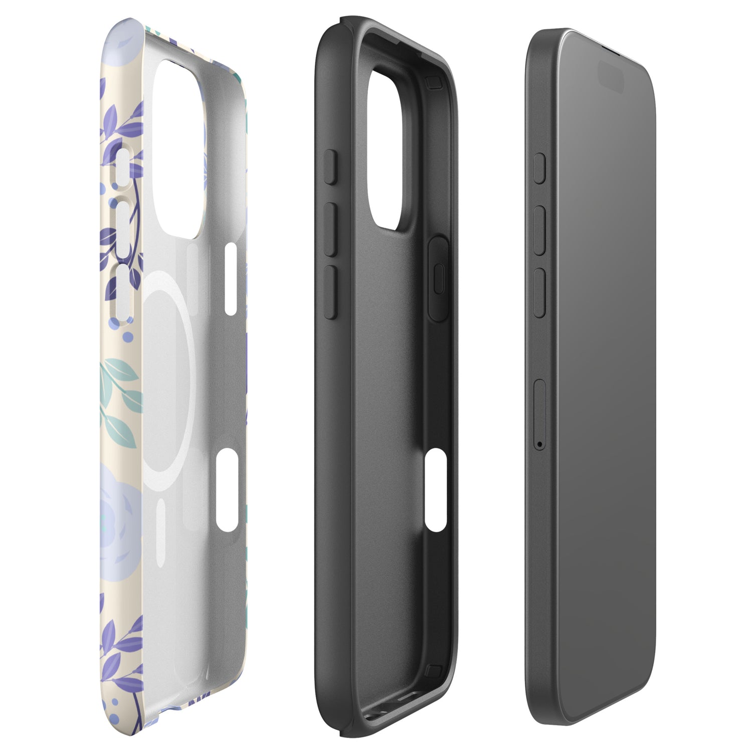 Heart Balloon Floral MagSafe Tough Case for iPhone