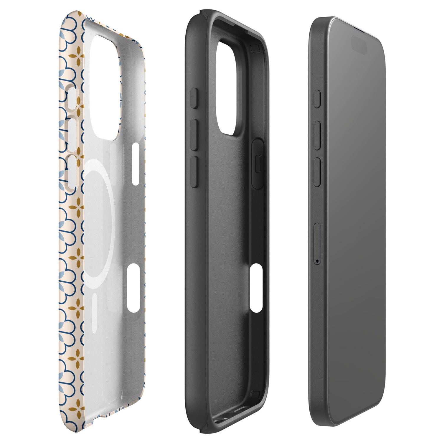 Mediterranean Tile MagSafe Tough Case for iPhone