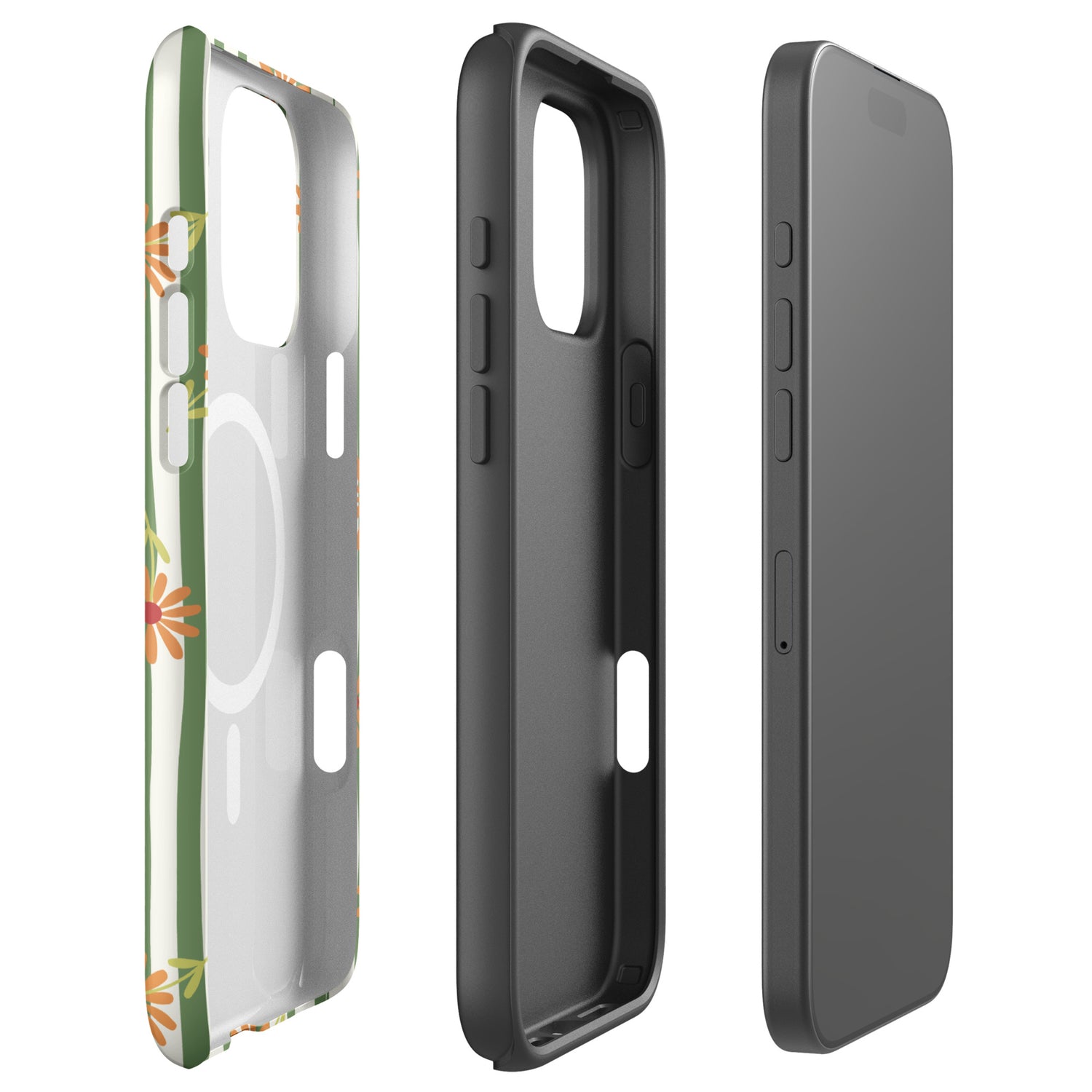 Daisy Stripe MagSafe Tough Case for iPhone
