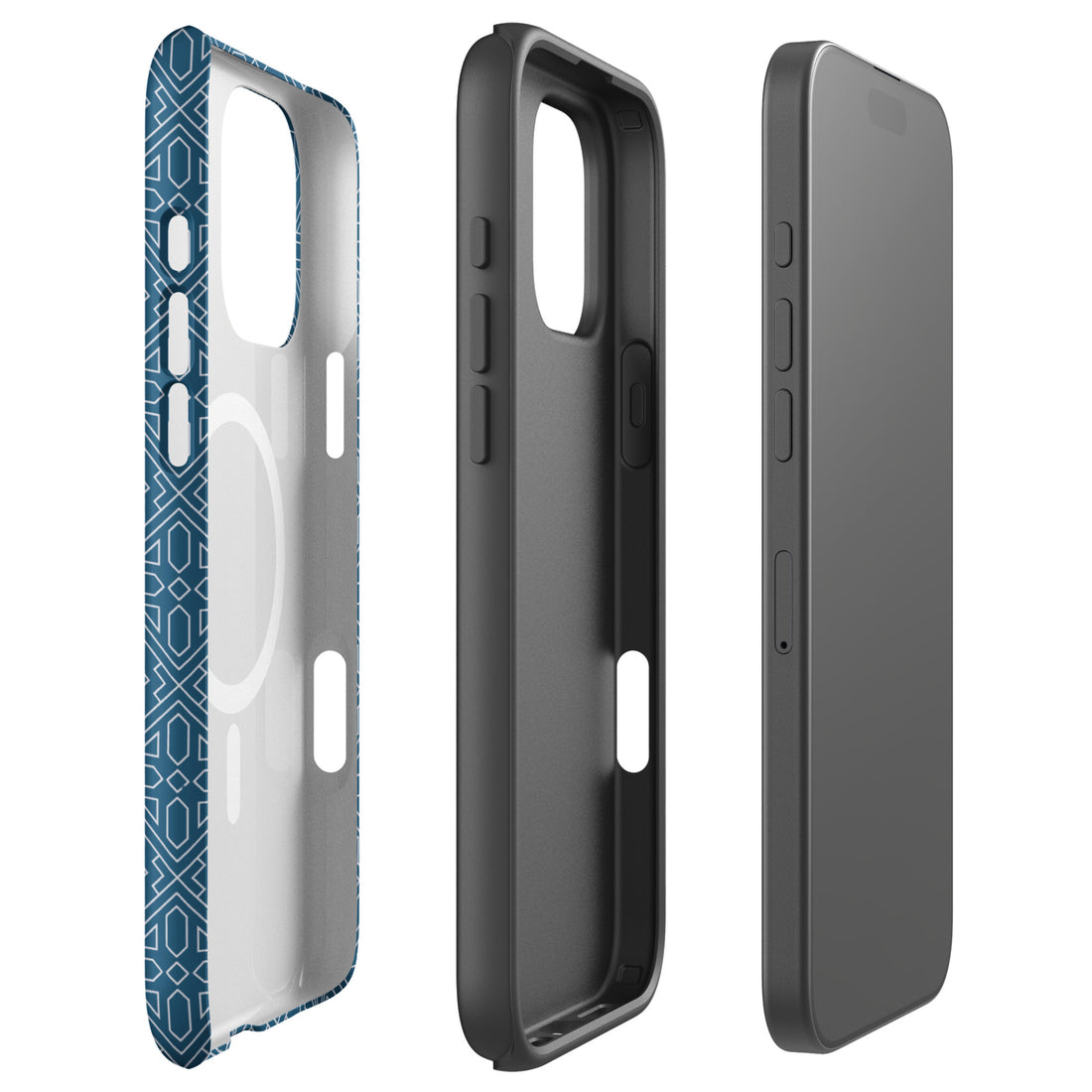 Indigo Tile Chic MagSafe Tough Case for iPhone
