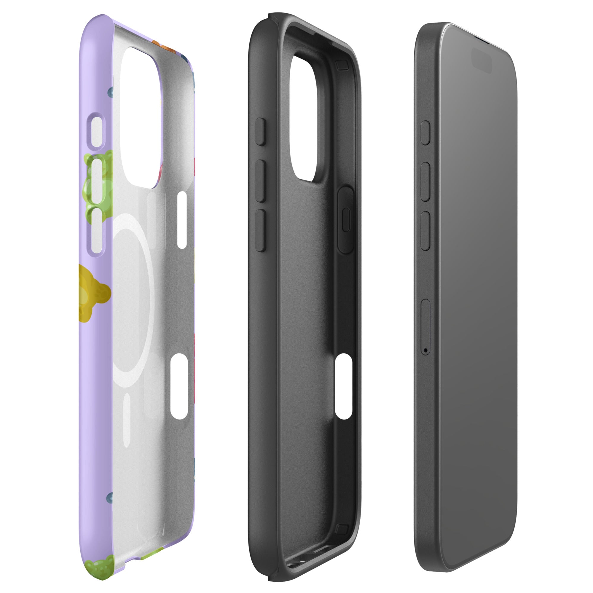Lavender Gummy Bear Aesthetic MagSafe Tough Case for iPhone