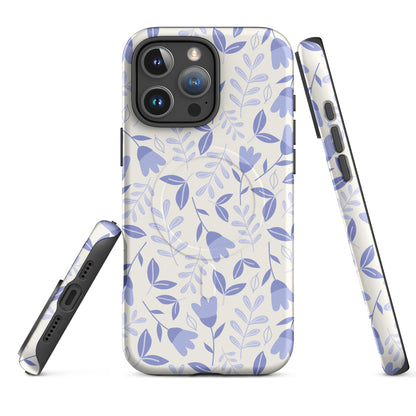 Minimal Floral Charm MagSafe Tough Case for iPhone