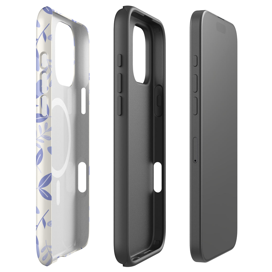Minimal Floral Charm MagSafe Tough Case for iPhone