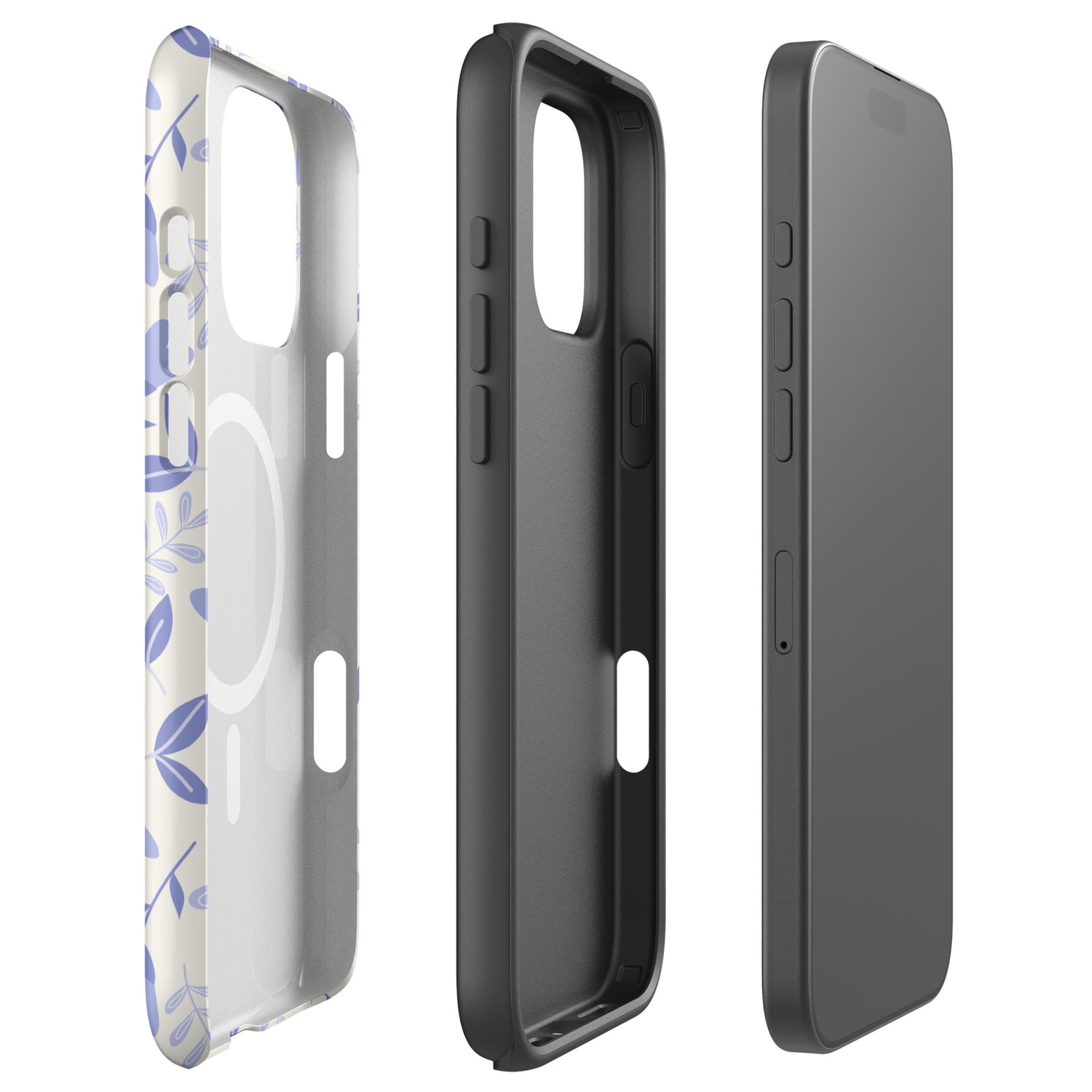 Minimal Floral Charm MagSafe Tough Case for iPhone