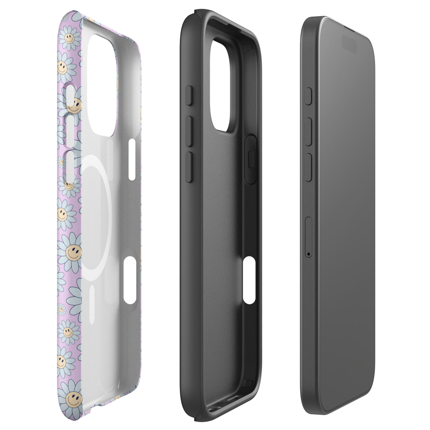 Pastel Daisy Smiley MagSafe Tough Case for iPhone