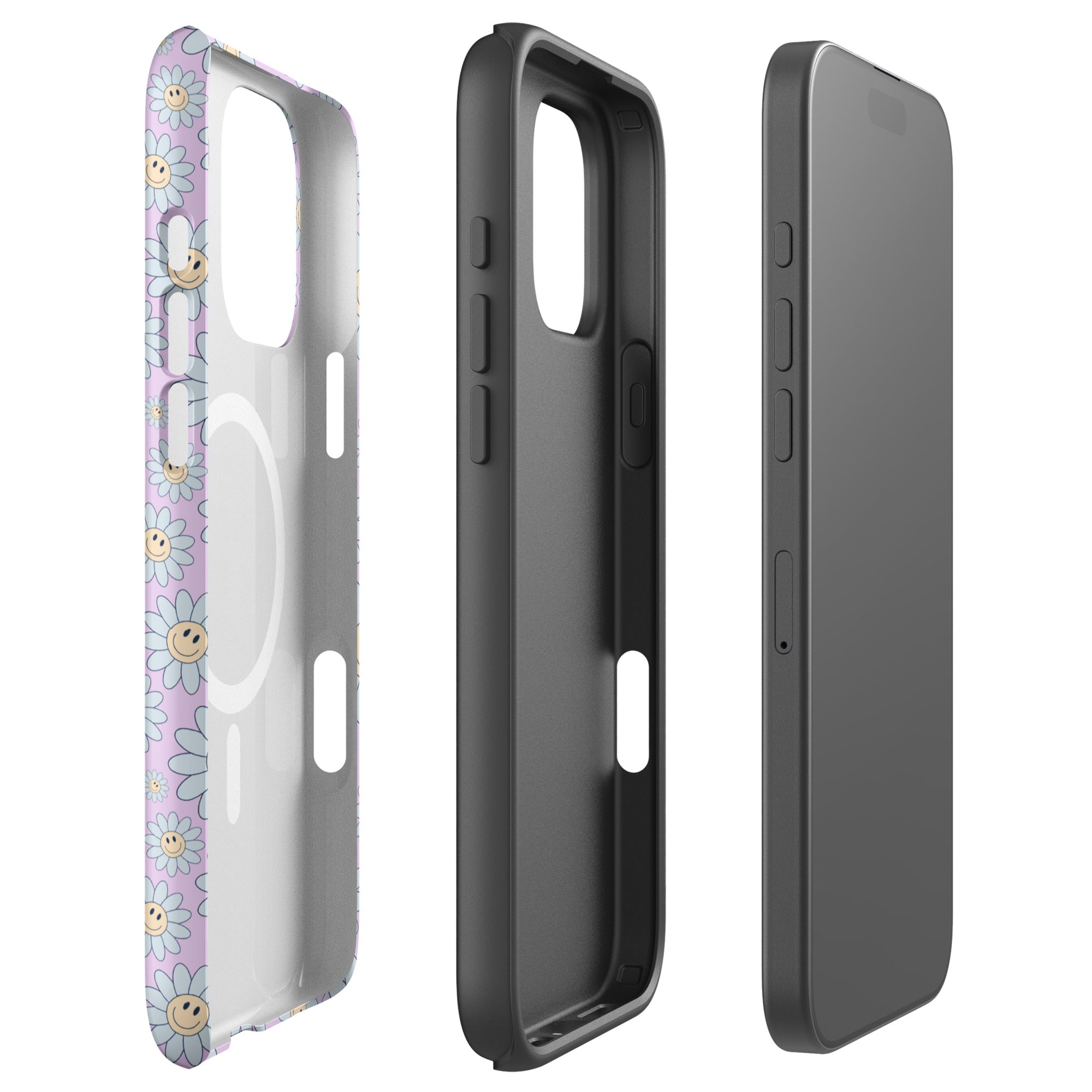 Pastel Daisy Smiley MagSafe Tough Case for iPhone