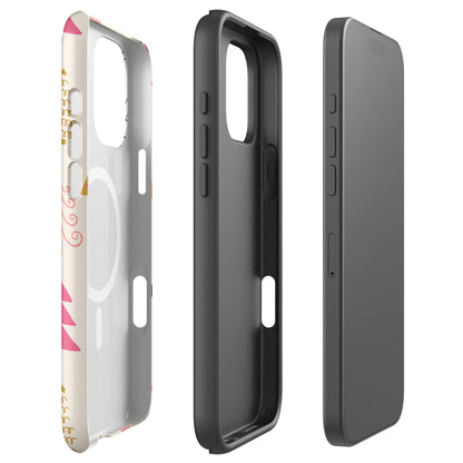 Pastel Holiday Trees MagSafe Tough Case for iPhone