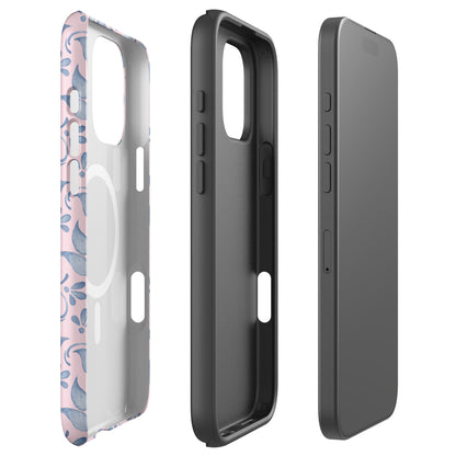 Pink Watercolor MagSafe Tough Case for iPhone