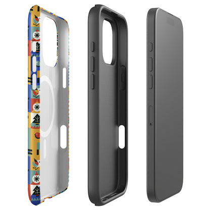 Retro Christmas Pattern MagSafe Tough Case for iPhone