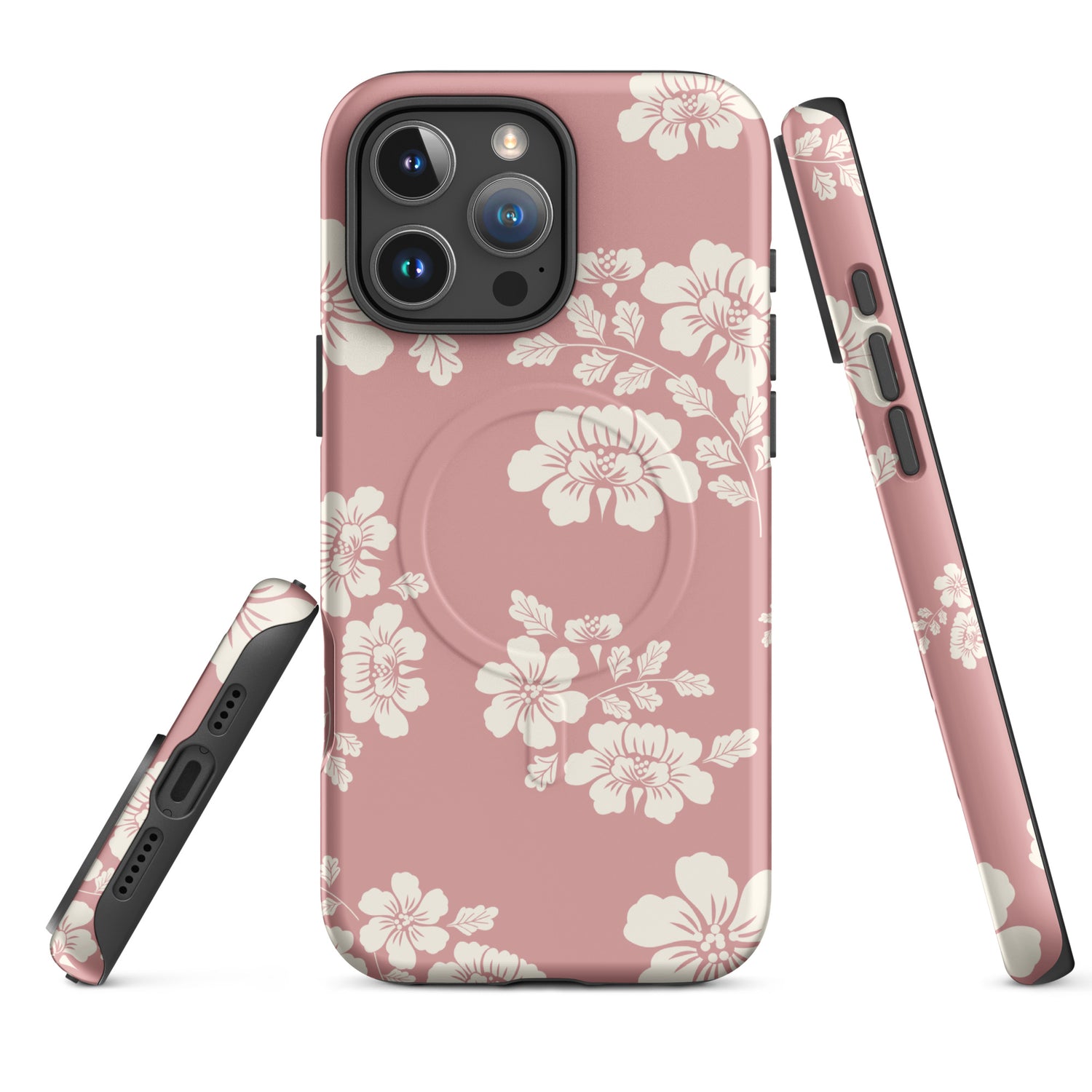 Rose Bloom MagSafe Tough Case for iPhone