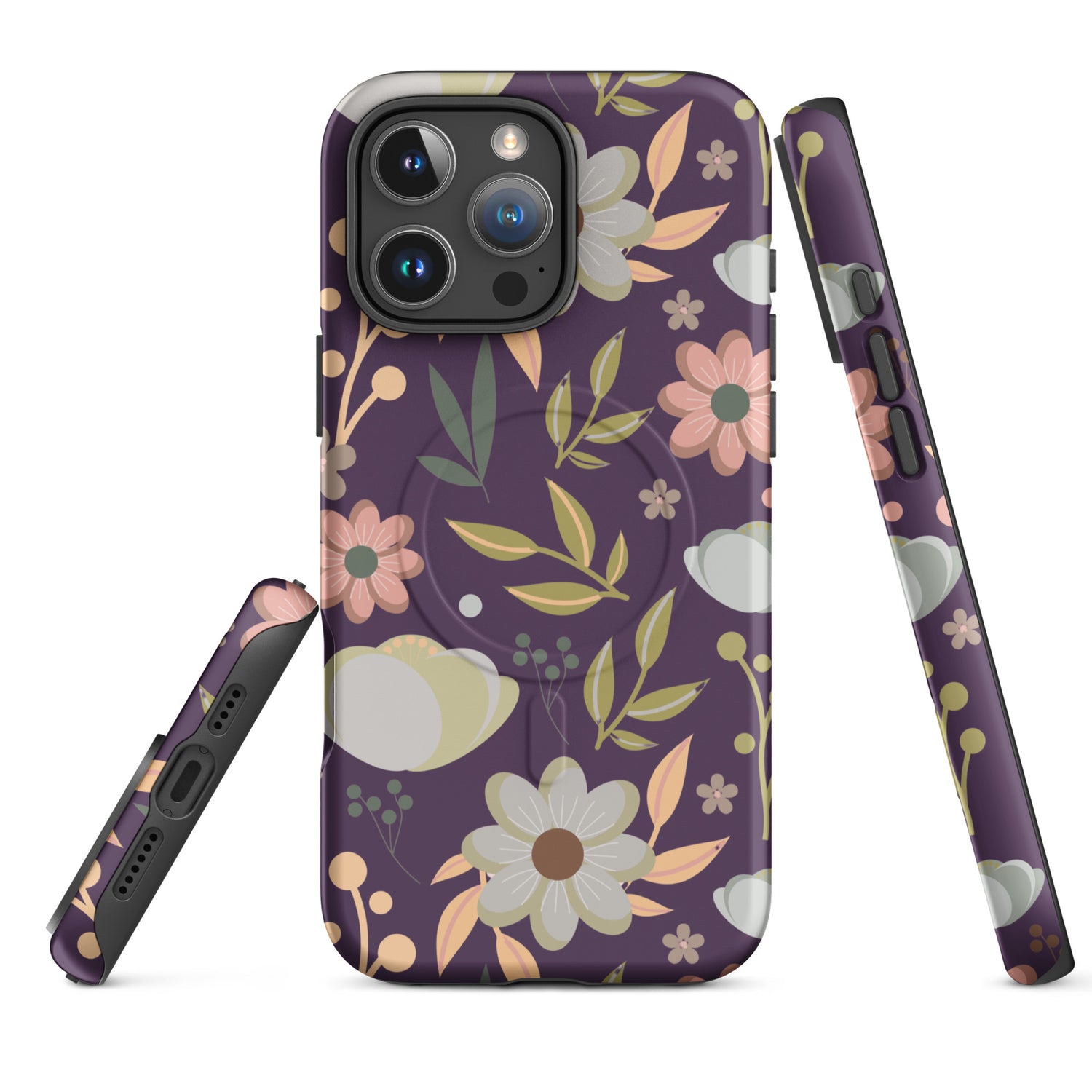 Vintage Botanical Bloom MagSafe Tough Case for iPhone