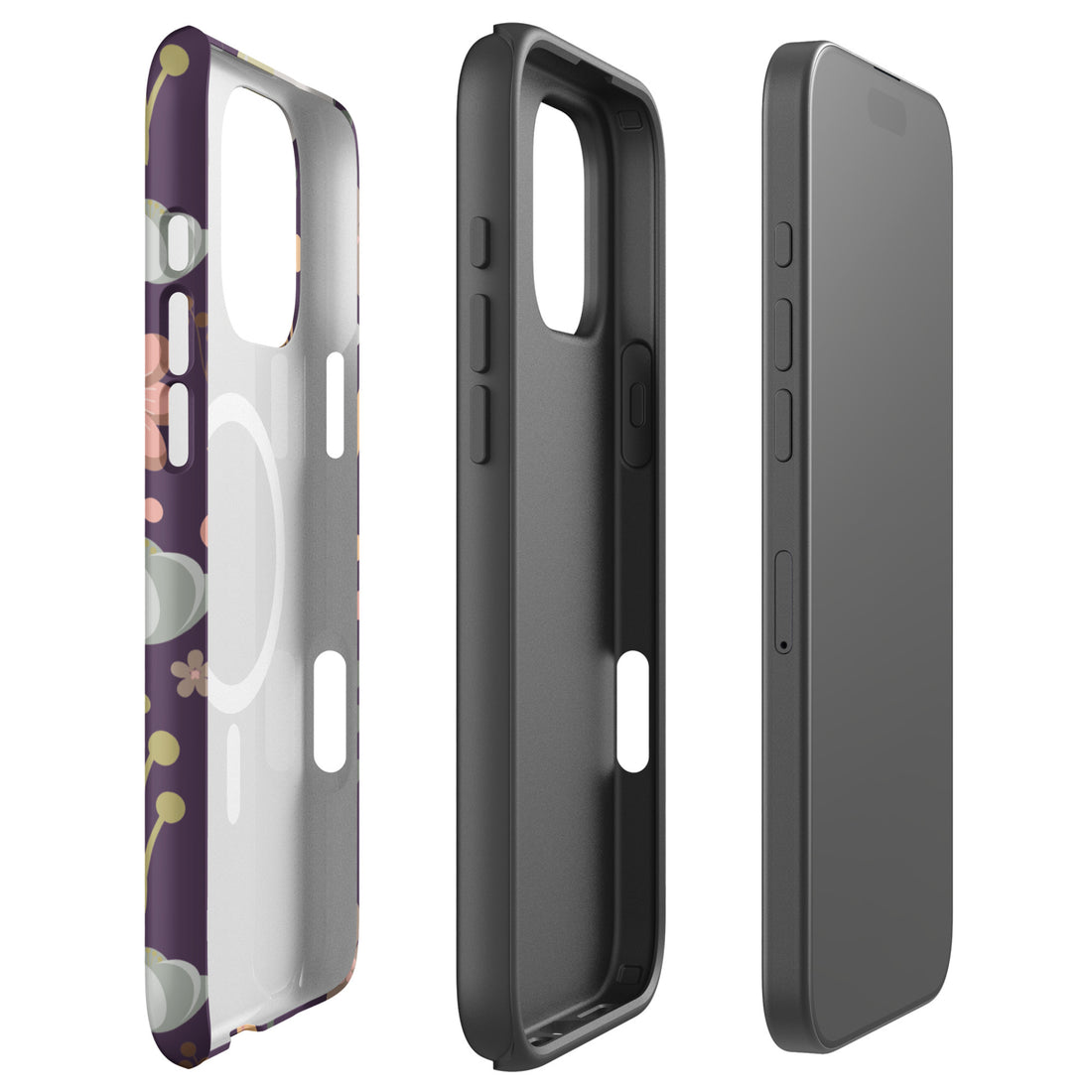 Vintage Botanical Bloom MagSafe Tough Case for iPhone
