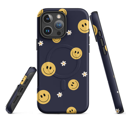 Smiley Daisies MagSafe Tough Case for iPhone