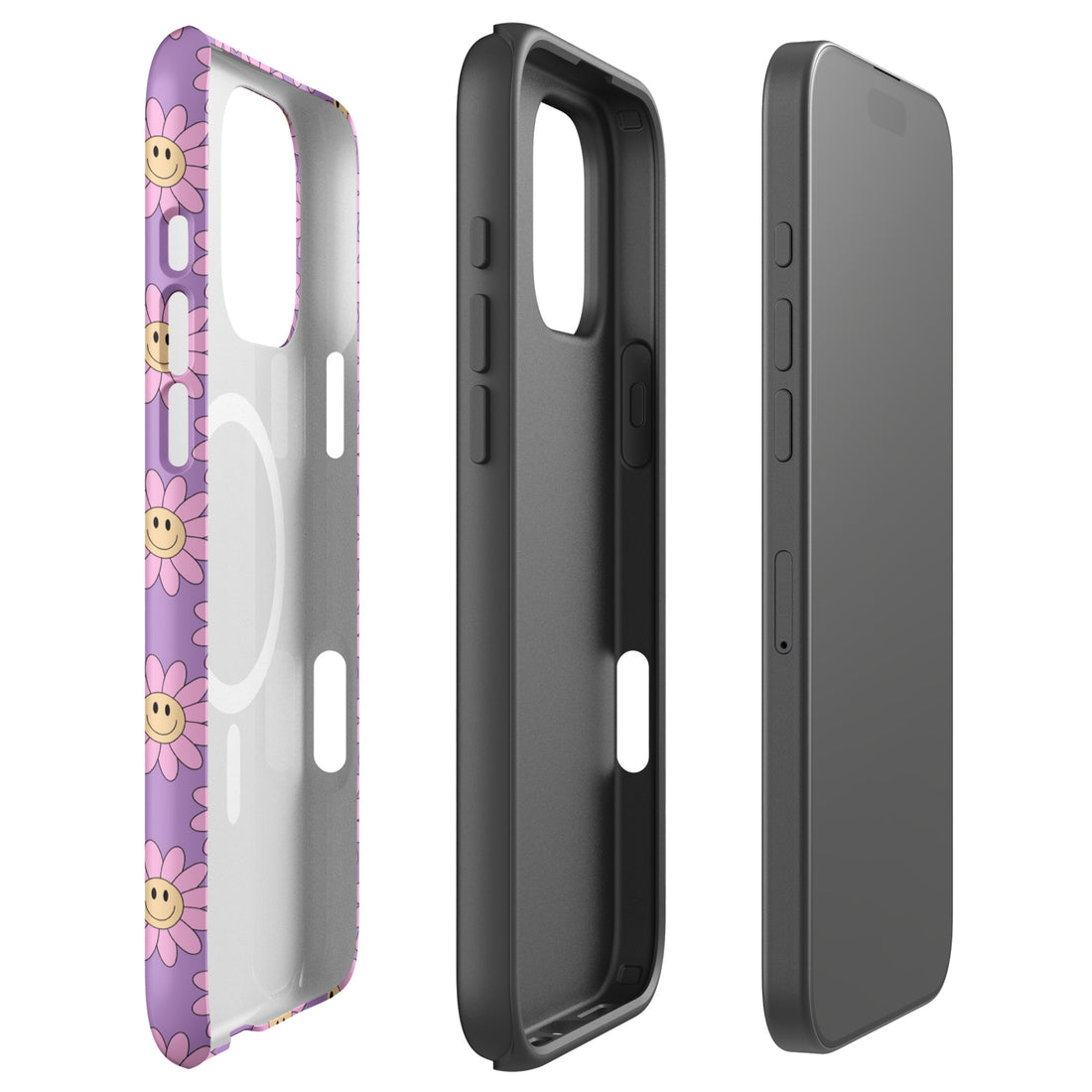 Smiley Flower Power MagSafe Tough Case for iPhone