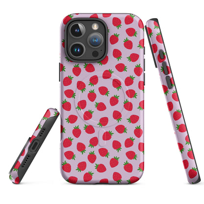 Strawberry Fields MagSafe Tough Case for iPhone