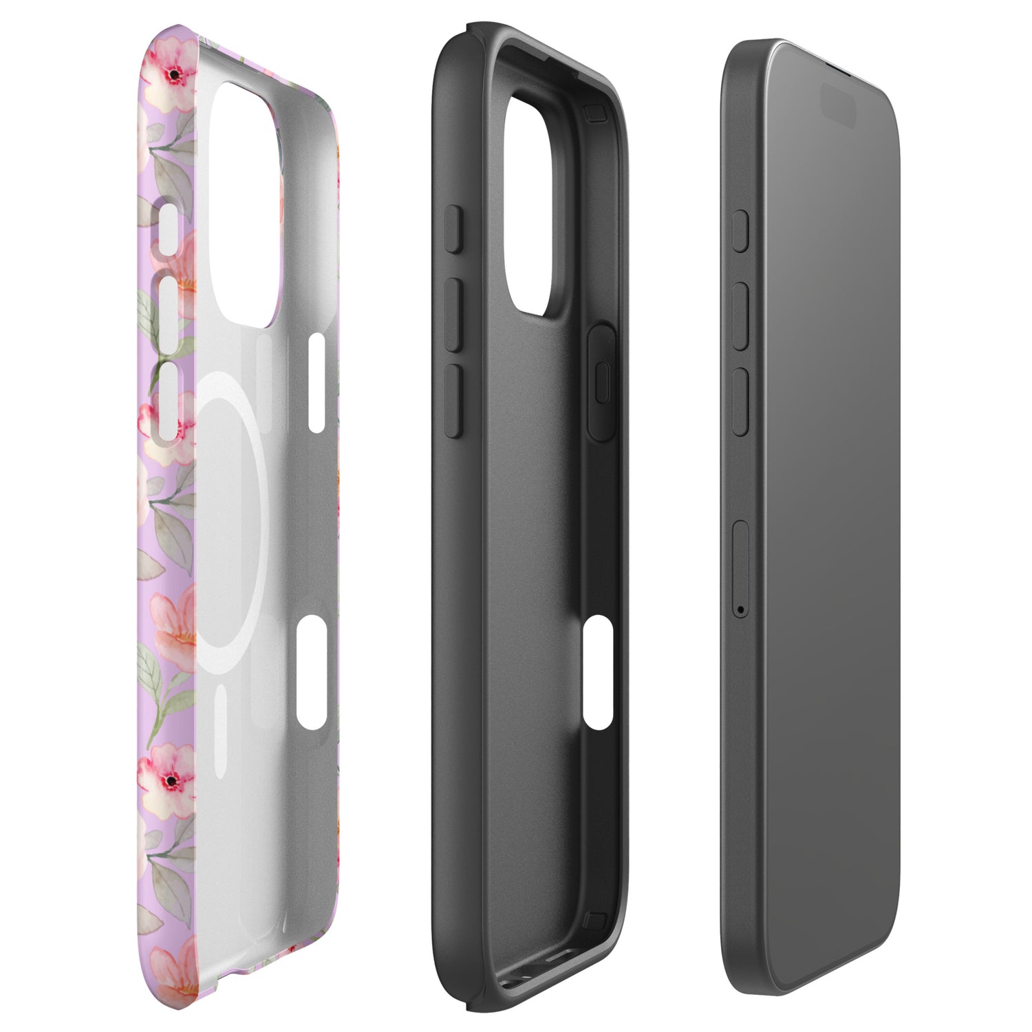 Vintage Rose Floral MagSafe Tough Case for iPhone