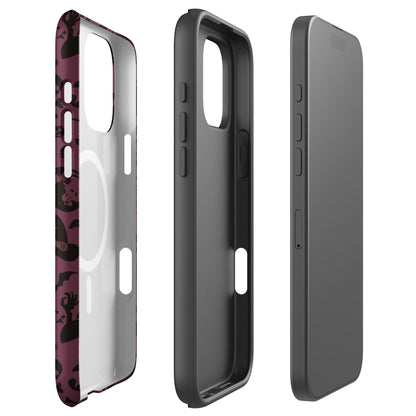 Burgundy Spooky Halloween MagSafe Tough Case for iPhone
