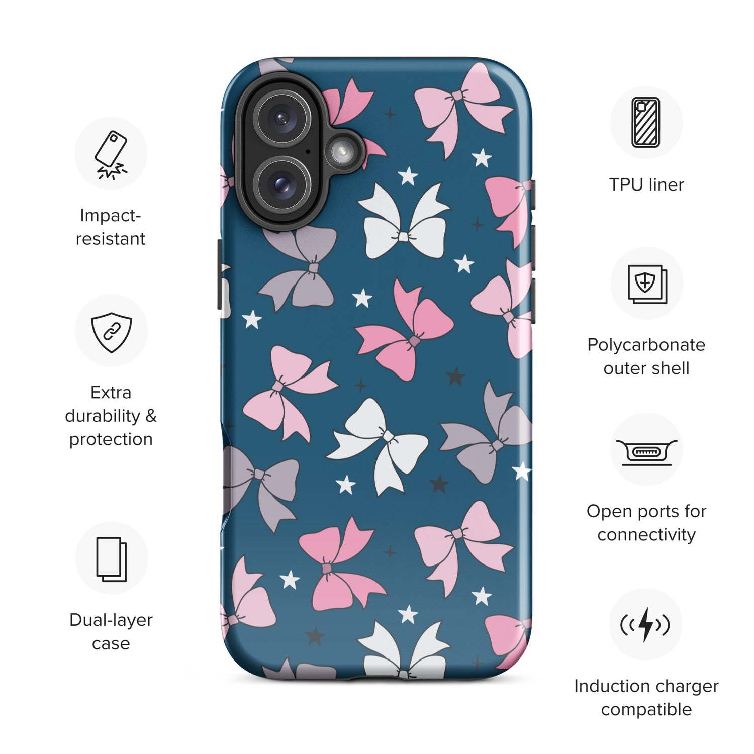Pastel Bows Tough Case for iPhone