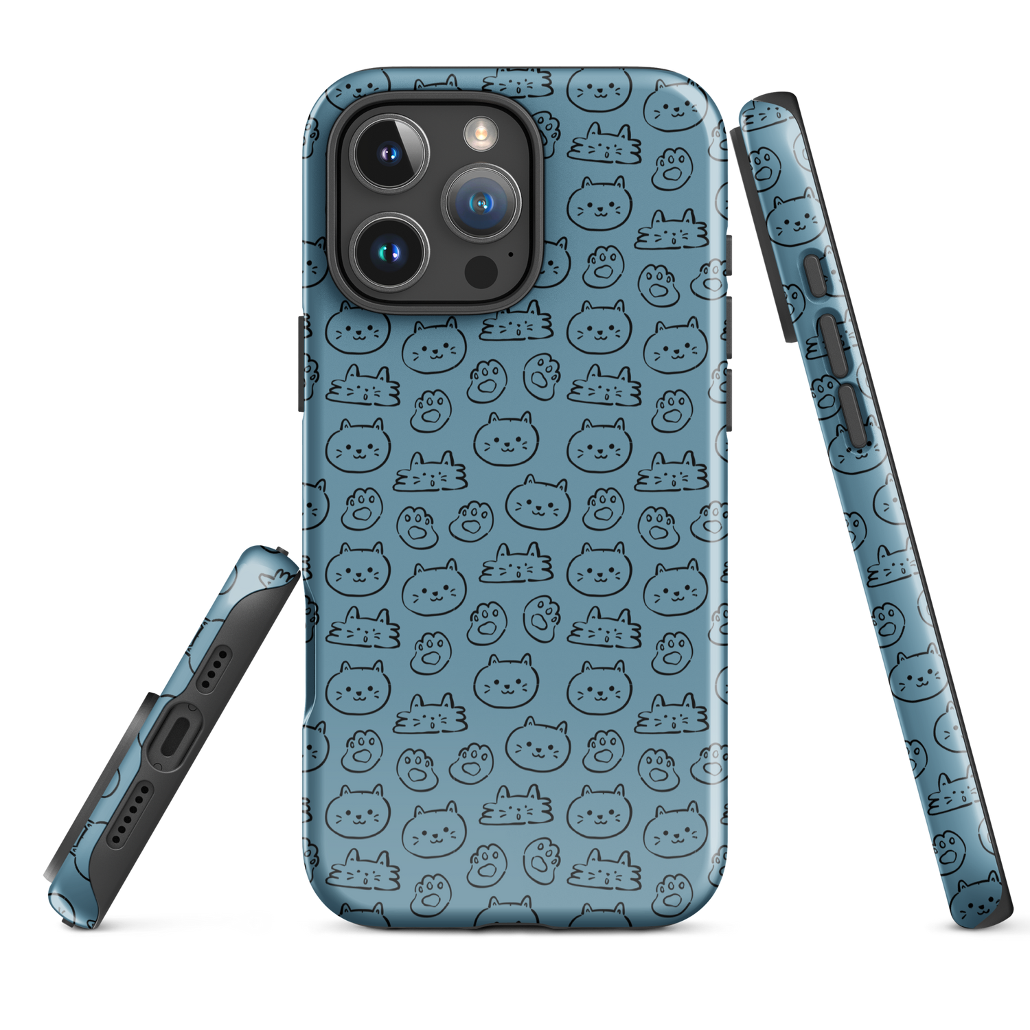 Blue Cat Parade Tough Case for iPhone
