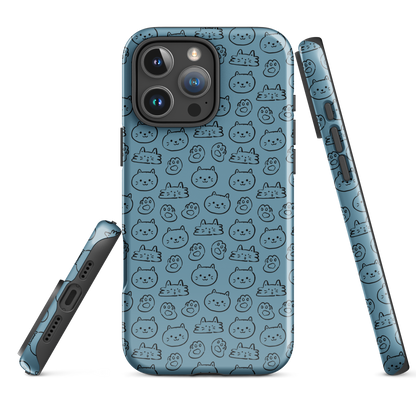 Blue Cat Parade Tough Case for iPhone